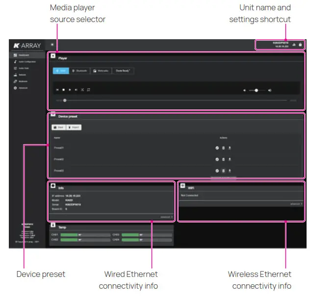 K ARRAY KA208 2RU Digital Processing Multi Channel Amplifiers - fig 26