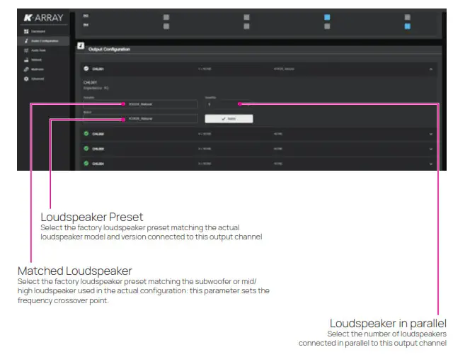 K ARRAY KA208 2RU Digital Processing Multi Channel Amplifiers - fig 28