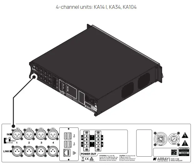 K ARRAY KA208 2RU Digital Processing Multi Channel Amplifiers - fig 3