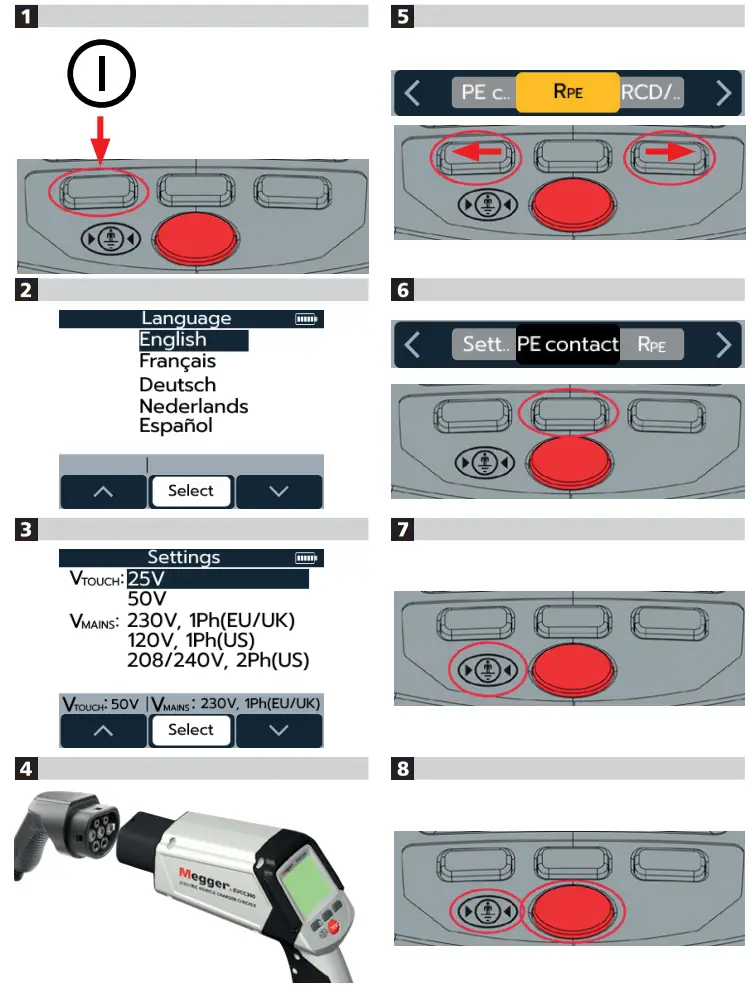 Megger EVCC300 Electric Vehicle Charger Checker - fig 1