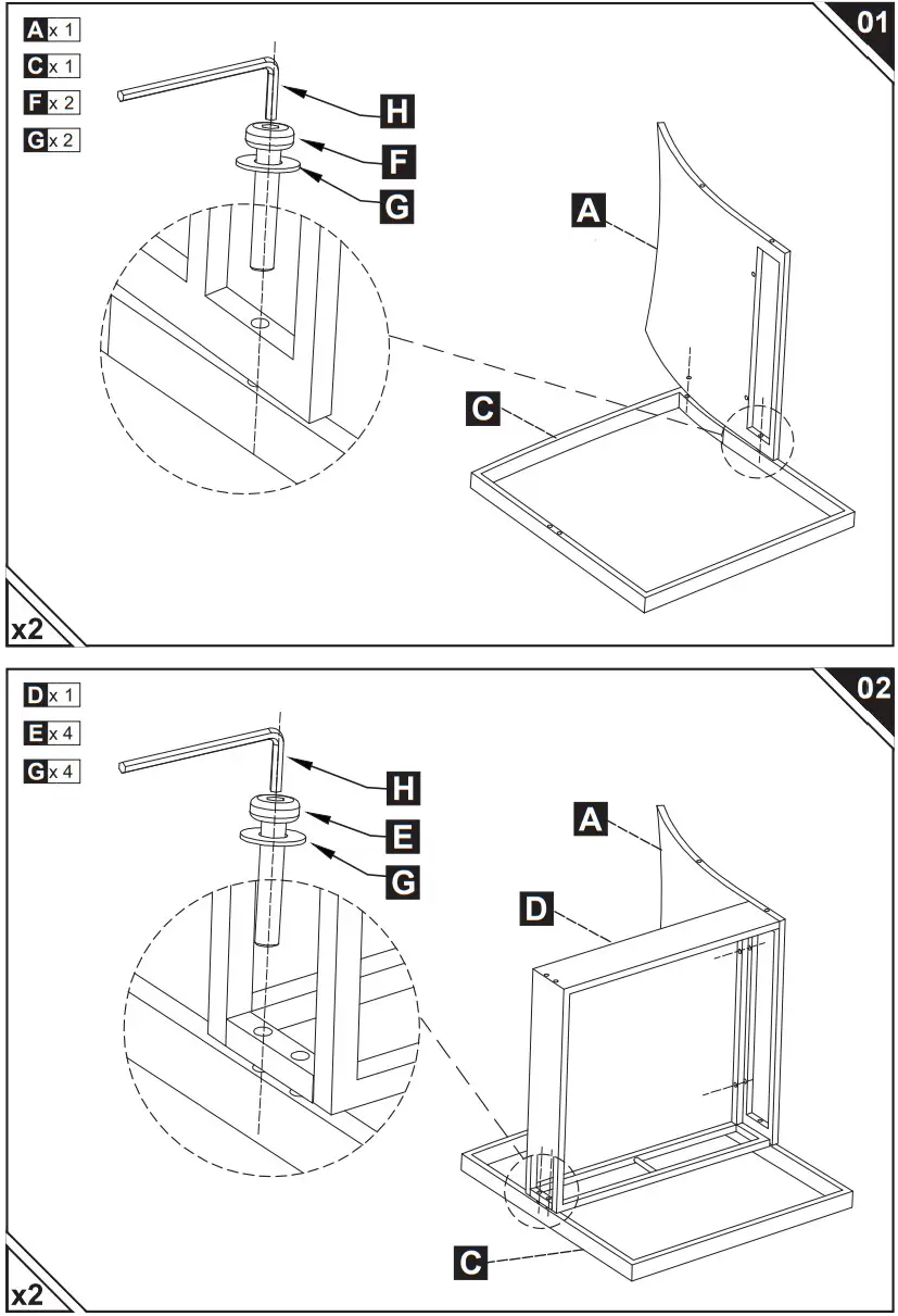 Outsunny 863 012 3PCS Patio Rattan Wicker Chair Table Set - fig 2
