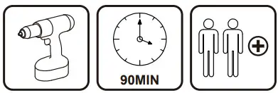 Outsunny 863 012 3PCS Patio Rattan Wicker Chair Table Set - icon