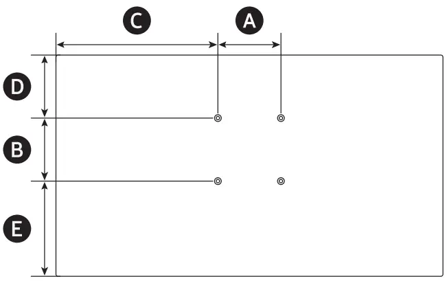 SAMSUNG HAU8000 Series 50 LED Backlit LCD TV - screw hole
