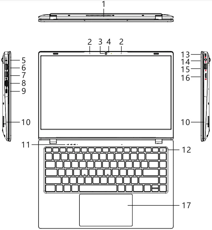 BiTECOOL NC14J 14 Inch Windows 11 Laptop