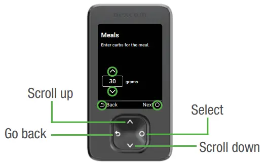 Dexcom G6 Continuous Glucose Monitoring System - Turn on receiver