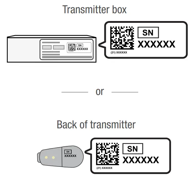 Dexcom G6 Continuous Glucose Monitoring System - onscreen setup