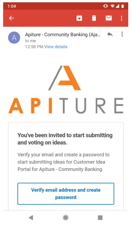 APITURE Digital Banking Ideas Portal App - Votes1