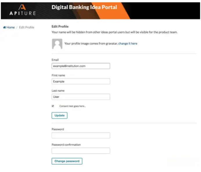 APITURE Digital Banking Ideas Portal App - Votes11