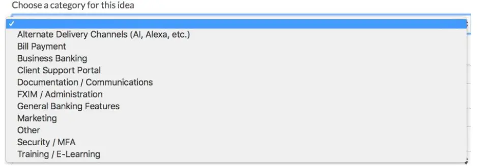 APITURE Digital Banking Ideas Portal App - Votes6