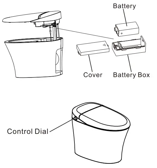 HOROW HR-0020 1 1.27 GPF Elongated Smart Toilet Bidet - Toilet seat 4