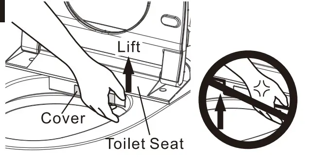 HOROW HR-0020 1 1.27 GPF Elongated Smart Toilet Bidet - Toilet seat