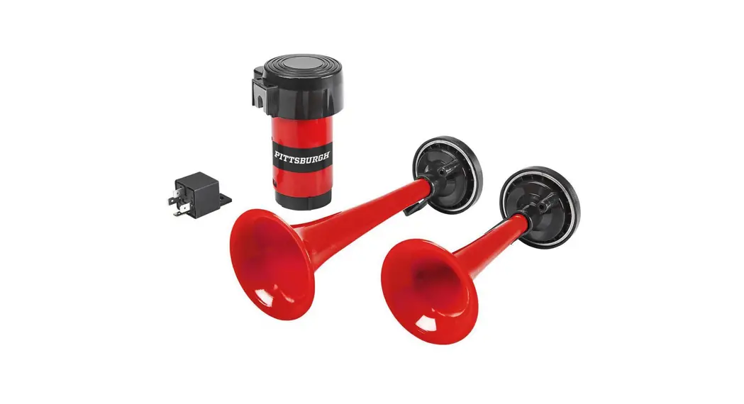 Pittsburgh 58808 12v 2 Trumpet Car Horn Owner's Manual