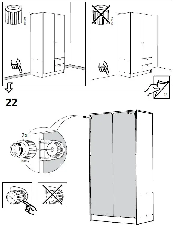 IKEA-AA-2394109-2-VILHATTEN-Wardrobe-with-2-Doors-and-2-Drawers-FIG-18