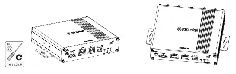 robustel R5020 Lite 5G Industrial Router - Wall Mounting