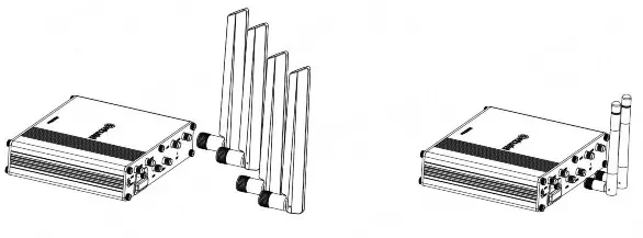 robustel R5020 Lite 5G Industrial Router - antenna