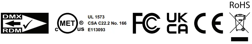 CHAUVET COLORDASHPARH7XIP RGB LED Par Lighting - symbol 3