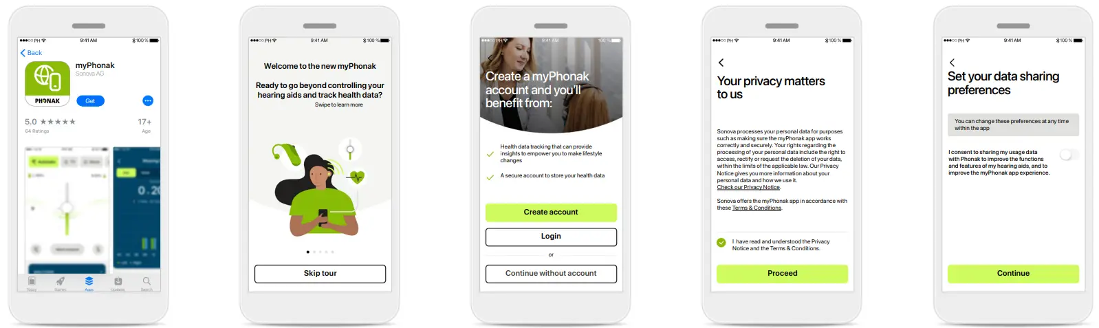 myPhonak App - app 2