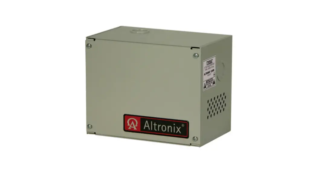 Altronix T2428100c220 Open Frame Transformer Instruction Manual