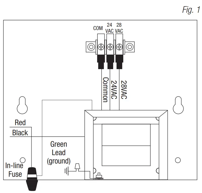 Altronix T2428100C220 Open Frame Transformer - fig 1