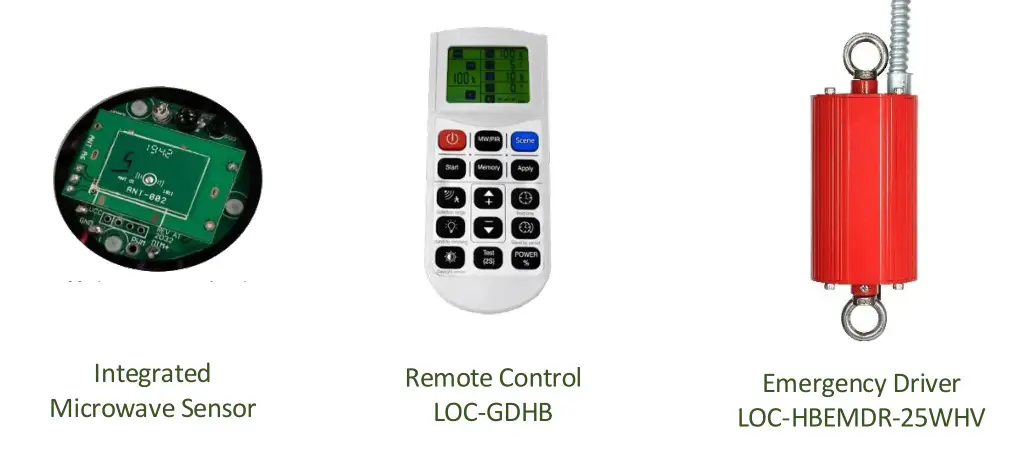 LED One LED LOC-FGHB High Bay - OPTIONAL ACCESSORIES