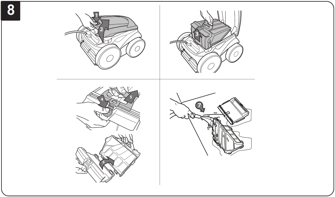 ZODIAC Vortex 2WD OV 3500 Pool Cleaning Robot - Surface 16