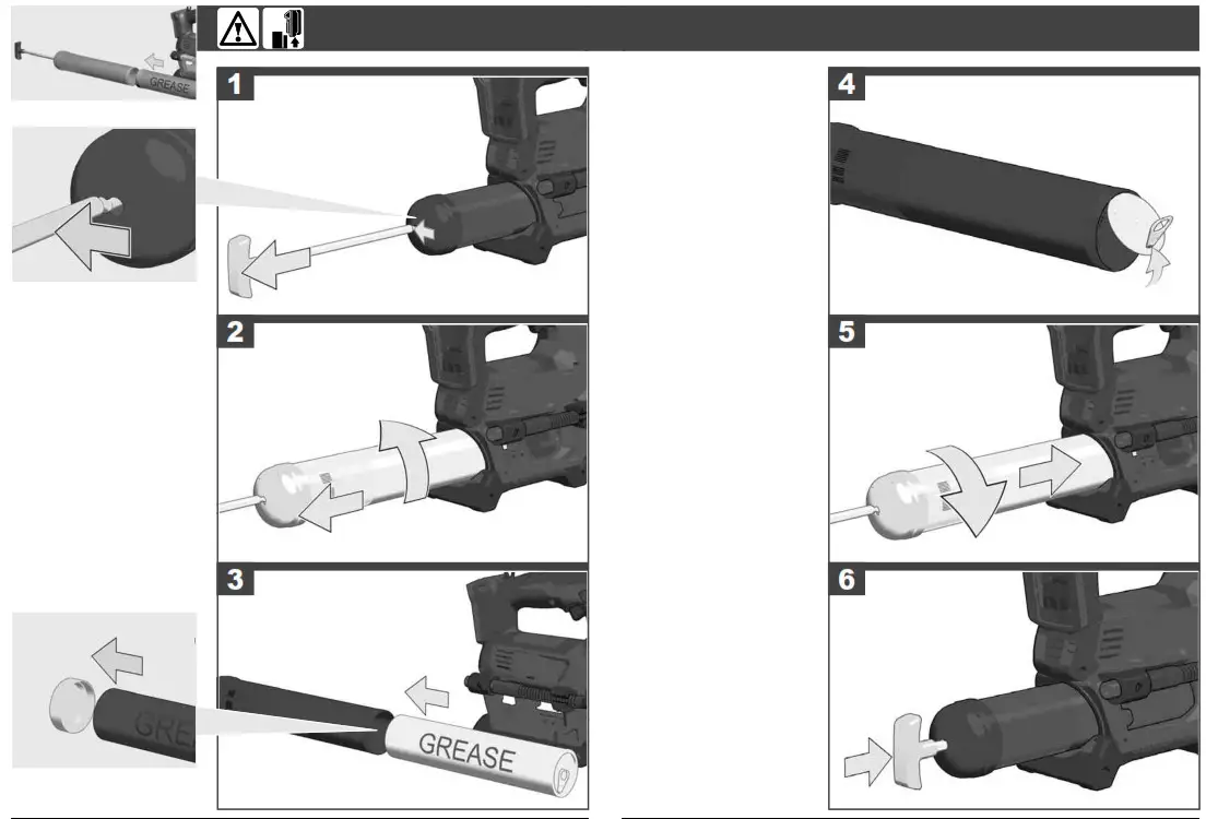 Milwaukee 4933440493 M18 GG Battery Grease Gun - fig 5