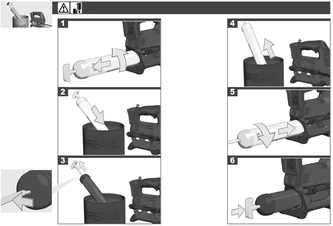 Milwaukee 4933440493 M18 GG Battery Grease Gun - fig 6