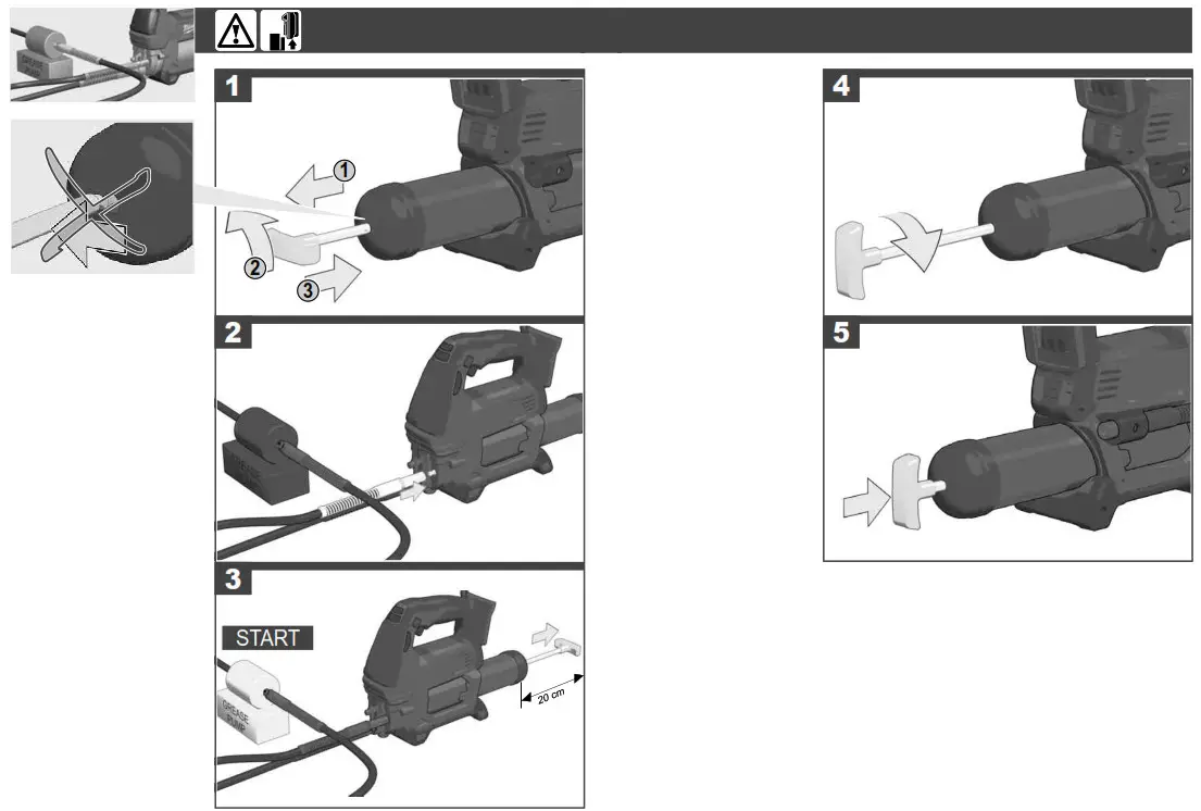 Milwaukee 4933440493 M18 GG Battery Grease Gun - fig 7