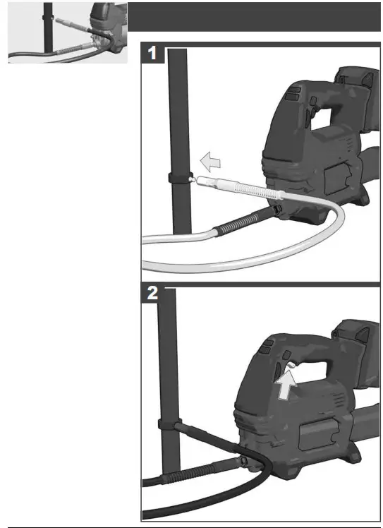 Milwaukee 4933440493 M18 GG Battery Grease Gun - fig 9