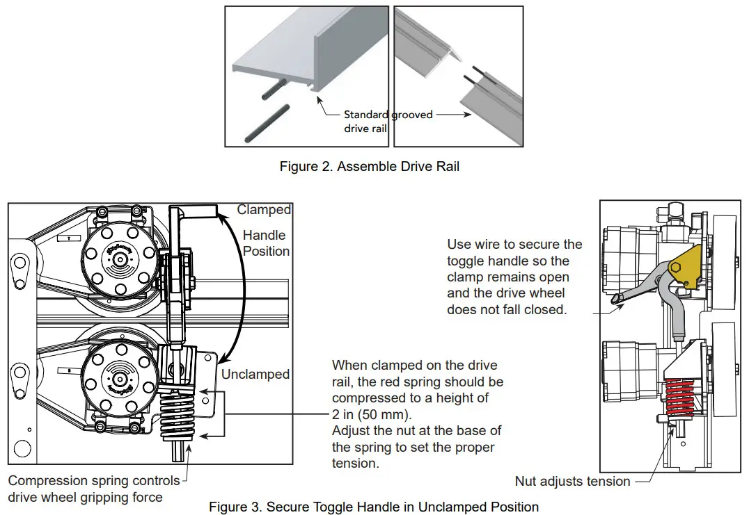 HySecurity SlideDriver II 200V Slide Gate Operator - DRIVE RAIL