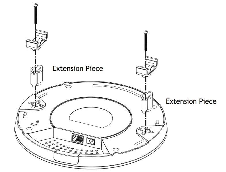DrayTek VigorAP 912C 802.11ac Ceiling Mount AP - brackets