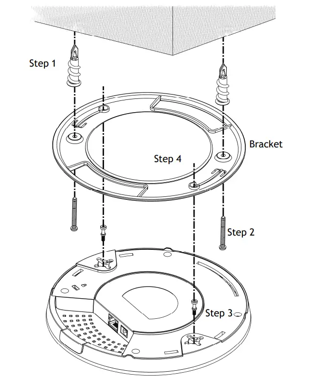 DrayTek VigorAP 912C 802.11ac Ceiling Mount AP - firmly 2