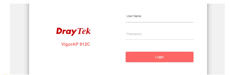 DrayTek VigorAP 912C 802.11ac Ceiling Mount AP - password