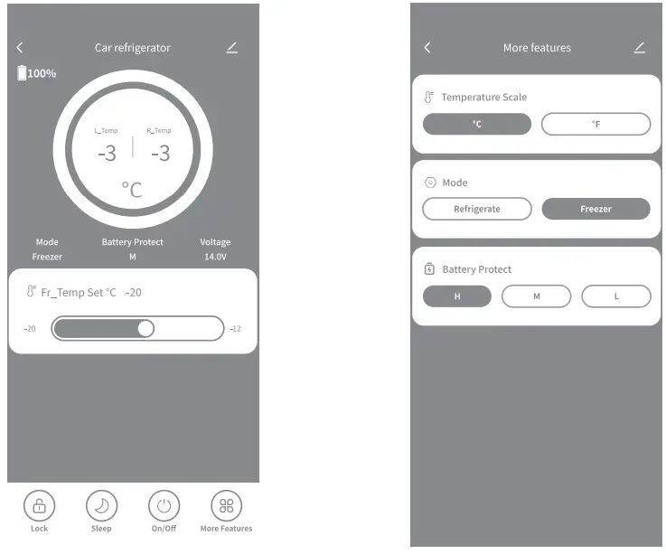BODEGA R50 12 Volt RV Refrigerator - app