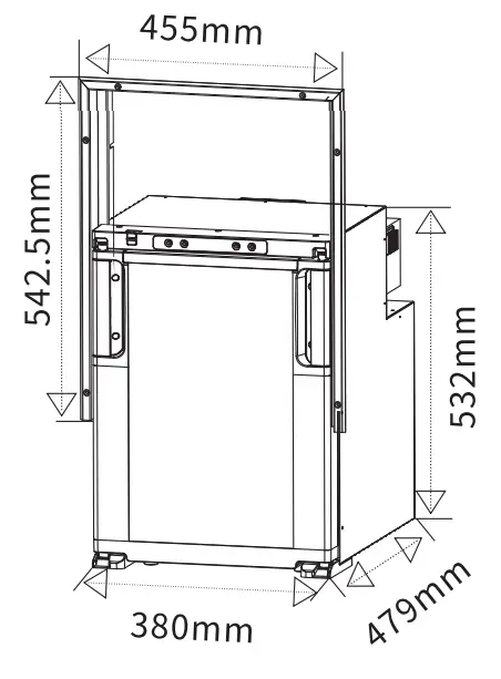 BODEGA R50 12 Volt RV Refrigerator - diagram 4