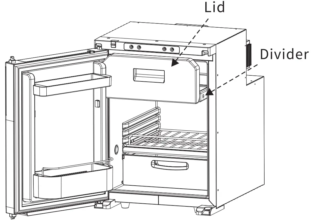 BODEGA R50 12 Volt RV Refrigerator - diagram 7