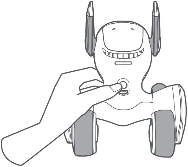 Loona KY004LN01 Smart Toy Robot - power button