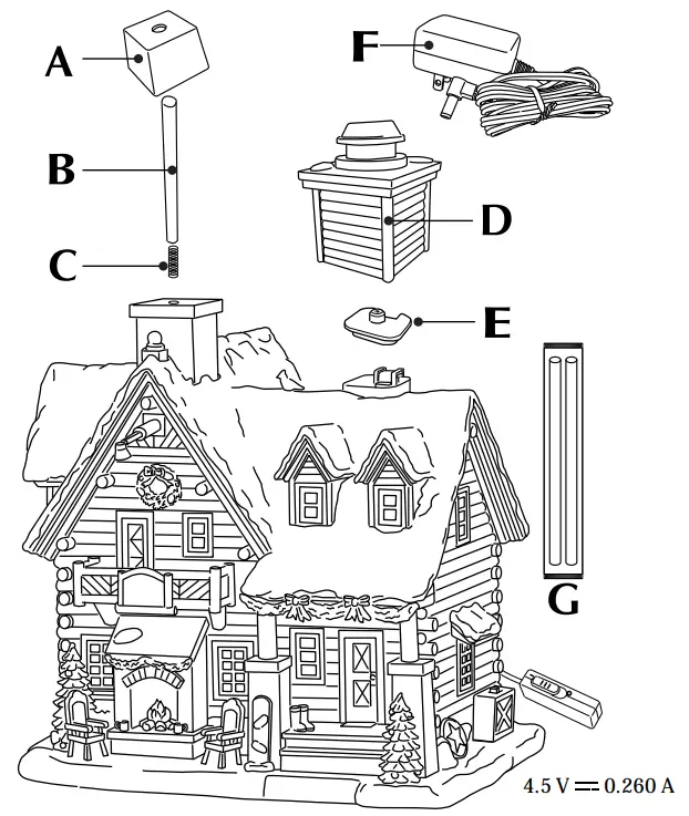 LEMAX 05698 Thicket Falls Cabin - Falls
