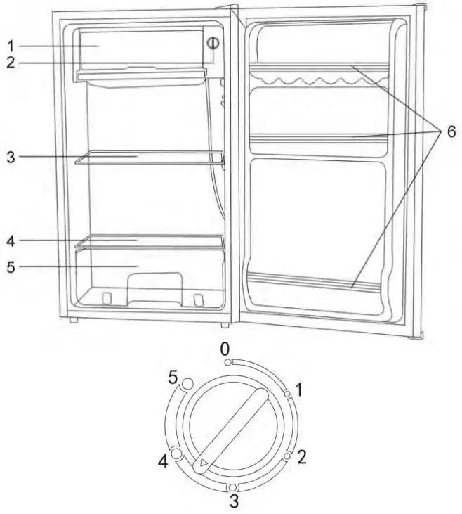 NEVIR NVR 5501NSD Table Top Refrigerator - FIG 1