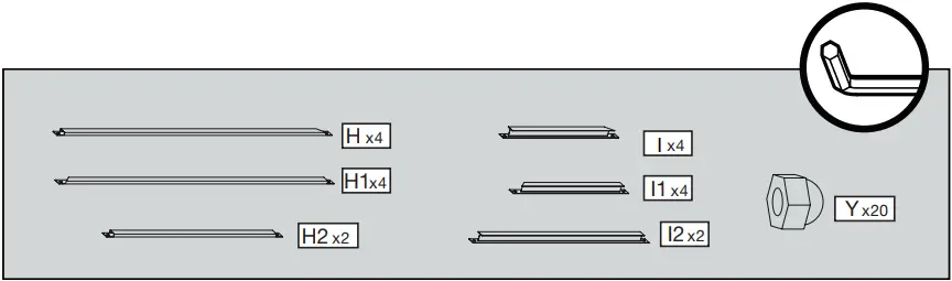 SOJAG 772830167191 Savino Black Metal Rectangle Screened Gazebo - 31