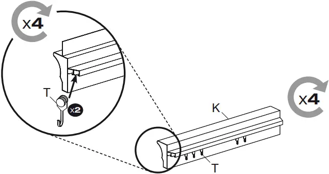 SOJAG 772830167191 Savino Black Metal Rectangle Screened Gazebo - 8