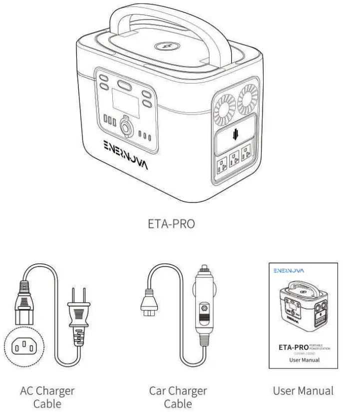 ENERNOVA ETA Pro 1050Wh 1200W Portable Power Station - List