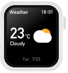 BOULT 1675855918 Ridge Smartwatch - weather