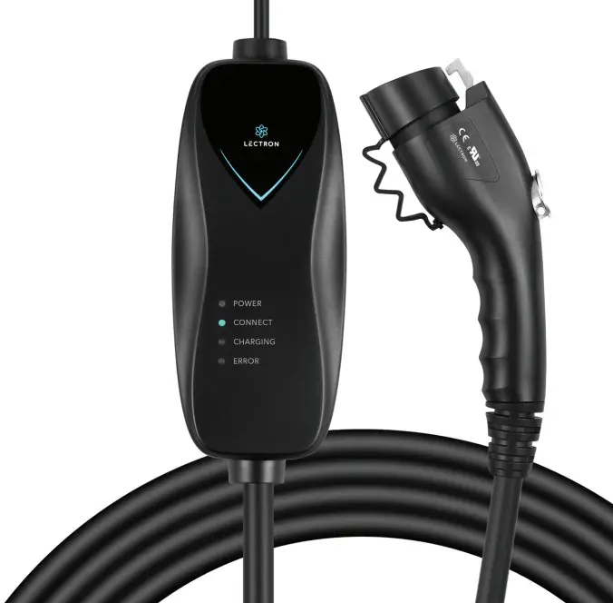 LECTRON LECHG5-15-15ABLKUS 15 Amp Portable EV Charger