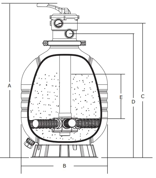 FLOTIDE MFV17 Filter S Max Series Top Mount Sand Filter - parts