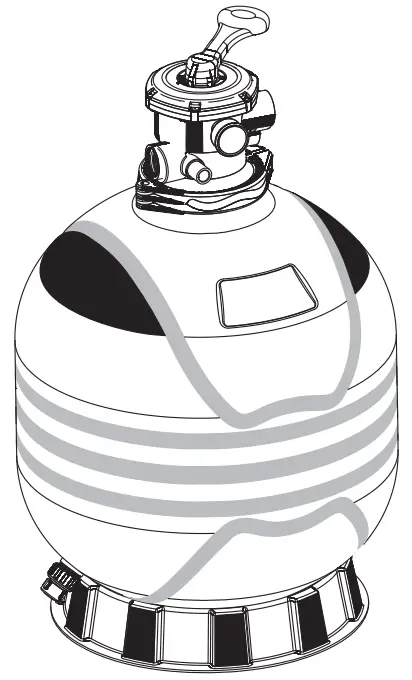 FLOTIDE MFV17 Filter S Max Series Top Mount Sand Filter