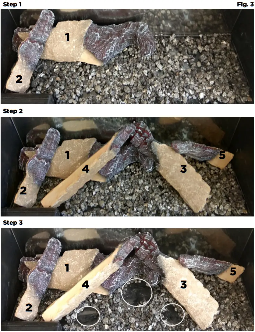 Dimplex LVT20 AU Laverton 2kW Electric Stove - Fuel Bed Assembly