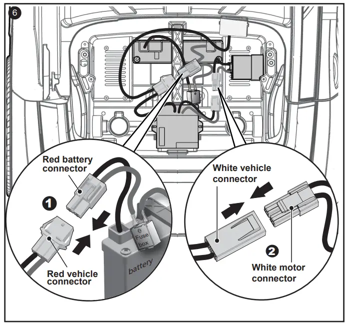 TOYZ Audi Q8 Battery Operated Ride On Car - POWER CONNECTION