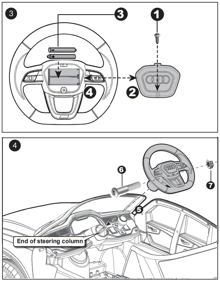 TOYZ Audi Q8 Battery Operated Ride On Car - WHEEL