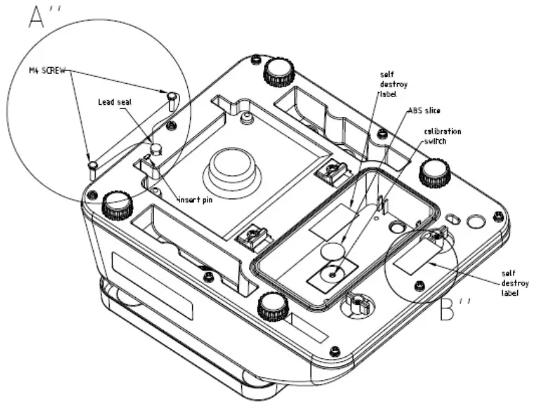 B-TEK WorldWEIGH Portion WD Series Washdown Scale - Select the Menu